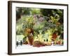 Summery Floral Decoration with Vine Tomatoes-Roland Krieg-Framed Photographic Print