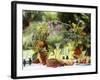 Summery Floral Decoration with Vine Tomatoes-Roland Krieg-Framed Photographic Print