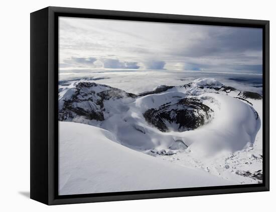 Summit Crater, Volcan Cotopaxi, 5897M, the Highest Active Volcano in the World, Ecuador-Christian Kober-Framed Stretched Canvas