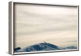 Summit cross, Steinplatte (mountain) near Reit im Winkl, Chiemgau-Christine Meder stage-art.de-Framed Photographic Print