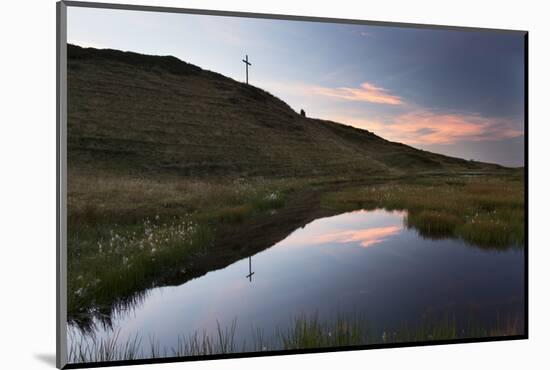 Summit, Mirroring, Summit Cross, Lake, Sky, Clouds-Jurgen Ulmer-Mounted Photographic Print