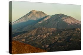 Summit of 1745M Active Volcan San Cristobal on Left, Chinandega, Nicaragua, Central America-Rob Francis-Stretched Canvas