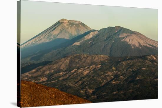 Summit of 1745M Active Volcan San Cristobal on Left, Chinandega, Nicaragua, Central America-Rob Francis-Stretched Canvas