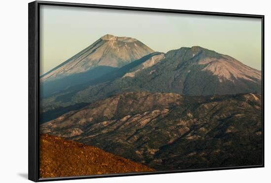 Summit of 1745M Active Volcan San Cristobal on Left, Chinandega, Nicaragua, Central America-Rob Francis-Framed Photographic Print