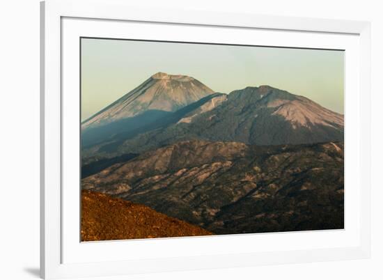 Summit of 1745M Active Volcan San Cristobal on Left, Chinandega, Nicaragua, Central America-Rob Francis-Framed Photographic Print