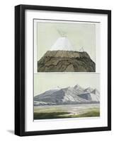 Summit of Cotopaxi, and the Eruption of Cotopaxi, 1803, Published 1820s-30s-Friedrich Alexander Baron Von Humboldt-Framed Giclee Print