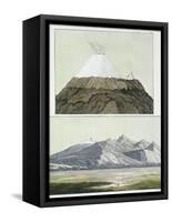 Summit of Cotopaxi, and the Eruption of Cotopaxi, 1803, Published 1820s-30s-Friedrich Alexander Baron Von Humboldt-Framed Stretched Canvas