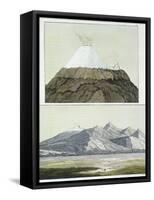 Summit of Cotopaxi, and the Eruption of Cotopaxi, 1803, Published 1820s-30s-Friedrich Alexander Baron Von Humboldt-Framed Stretched Canvas