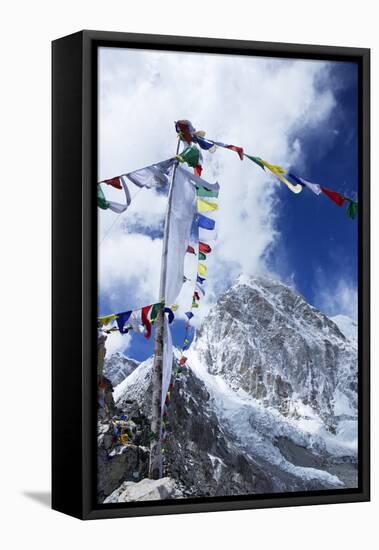 Summit of Kala Patthar Looking to Pumo Ri-Peter Barritt-Framed Stretched Canvas