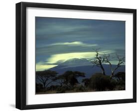 Summit of Mount Kilimanjaro, Amboseli National Park, Kenya-Paul Souders-Framed Photographic Print