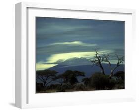 Summit of Mount Kilimanjaro, Amboseli National Park, Kenya-Paul Souders-Framed Photographic Print