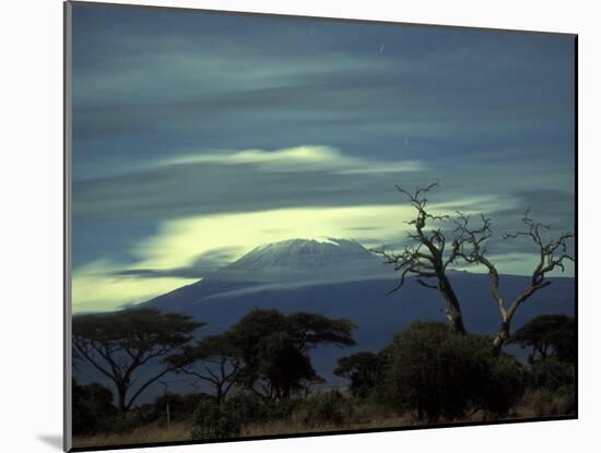 Summit of Mount Kilimanjaro, Amboseli National Park, Kenya-Paul Souders-Mounted Photographic Print