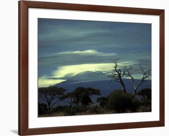 Summit of Mount Kilimanjaro, Amboseli National Park, Kenya-Paul Souders-Framed Photographic Print