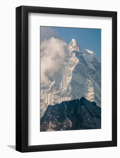 Summit of Mt. Ama Dablam, Nepal.-Lee Klopfer-Framed Photographic Print