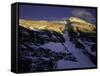 Summit of Mt. Everest During Sunset Seen from the North Side, Tibet-Michael Brown-Framed Stretched Canvas