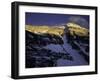 Summit of Mt. Everest During Sunset Seen from the North Side, Tibet-Michael Brown-Framed Photographic Print