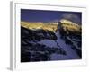 Summit of Mt. Everest During Sunset Seen from the North Side, Tibet-Michael Brown-Framed Photographic Print