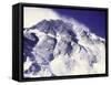 Summit of Mt. Everest Seen from the North Side, Tibet-Michael Brown-Framed Stretched Canvas