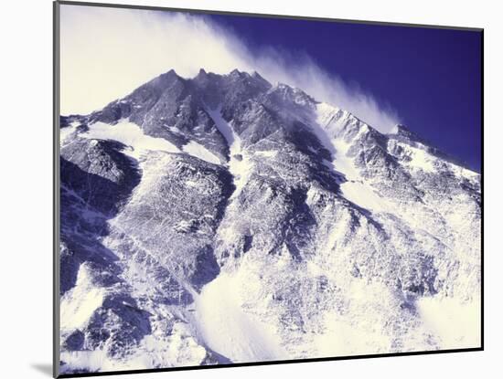 Summit of Mt. Everest Seen from the North Side, Tibet-Michael Brown-Mounted Photographic Print