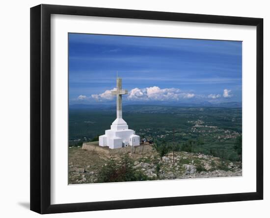 Summit of the Hill of the Cross, Krizevac, Medjugorje, Bosnia Herzegovina, Europe-Pottage Julian-Framed Photographic Print