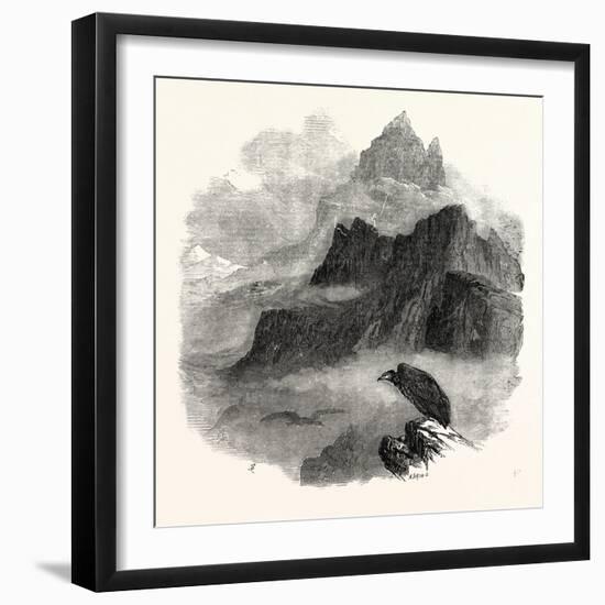 Summit of the Pic Du Midi D'Osseau Pyrenees 1854-null-Framed Premium Giclee Print