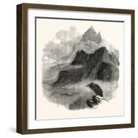 Summit of the Pic Du Midi D'Osseau Pyrenees 1854-null-Framed Giclee Print