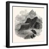 Summit of the Pic Du Midi D'Osseau Pyrenees 1854-null-Framed Giclee Print