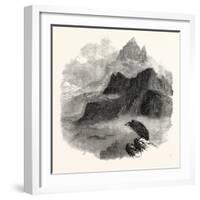 Summit of the Pic Du Midi D'Osseau Pyrenees 1854-null-Framed Giclee Print