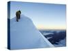 Summit Ridge of Mont Blanc, 4810M, Chamonix, French Alps, France, Europe-Christian Kober-Stretched Canvas