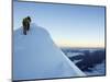 Summit Ridge of Mont Blanc, 4810M, Chamonix, French Alps, France, Europe-Christian Kober-Mounted Photographic Print