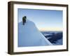 Summit Ridge of Mont Blanc, 4810M, Chamonix, French Alps, France, Europe-Christian Kober-Framed Photographic Print