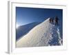 Summit Ridge of Mont Blanc at 4810M, Chamonix, French Alps, France, Europe-Christian Kober-Framed Photographic Print