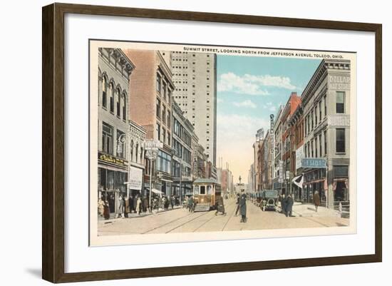 Summit Street, Toledo-null-Framed Art Print