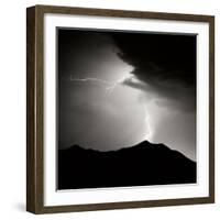 Summit Strike Sq BW-Douglas Taylor-Framed Photographic Print