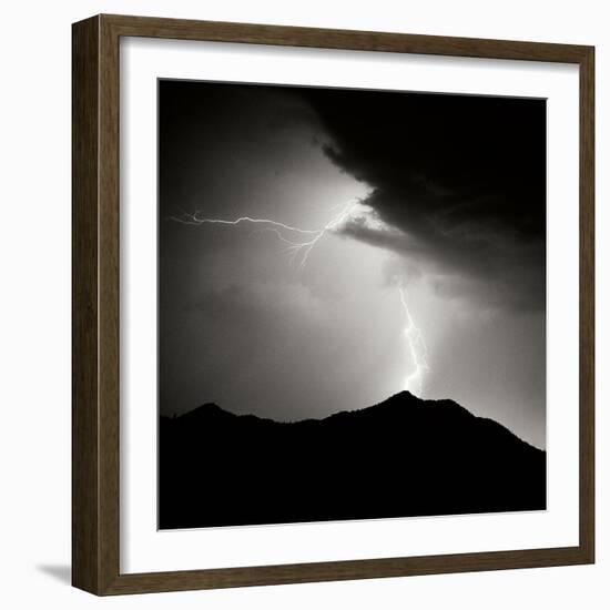 Summit Strike Sq BW-Douglas Taylor-Framed Photographic Print