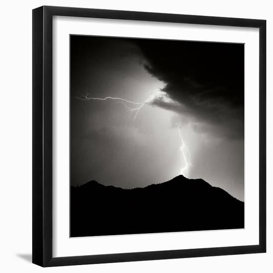 Summit Strike Sq BW-Douglas Taylor-Framed Photographic Print