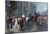 Summoned to Waterloo, Brussels, 1815, C.1898-Robert Alexander Hillingford-Mounted Premium Giclee Print