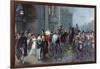 Summoned to Waterloo, Brussels, 1815, C.1898-Robert Alexander Hillingford-Framed Giclee Print