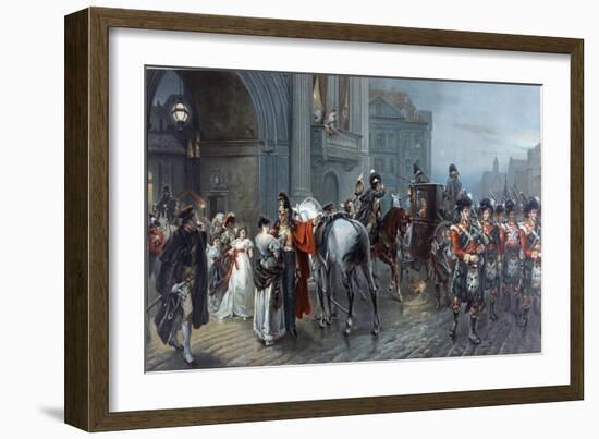 Summoned to Waterloo, Brussels, 1815, C.1898-Robert Alexander Hillingford-Framed Giclee Print