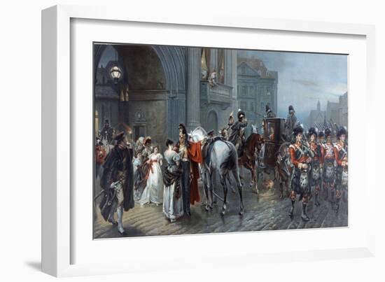 Summoned to Waterloo, Brussels, 1815, C.1898-Robert Alexander Hillingford-Framed Giclee Print