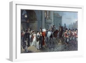 Summoned to Waterloo, Brussels, 1815, C.1898-Robert Alexander Hillingford-Framed Giclee Print