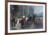 Summoned to Waterloo, Brussels, 1815, C.1898-Robert Alexander Hillingford-Framed Giclee Print