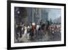 Summoned to Waterloo, Brussels, 1815, C.1898-Robert Alexander Hillingford-Framed Giclee Print