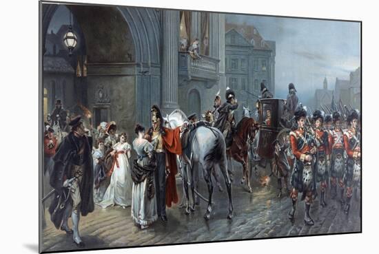 Summoned to Waterloo, Brussels, 1815, C.1898-Robert Alexander Hillingford-Mounted Giclee Print