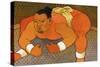 Sumo Wrestler-John Newcomb-Stretched Canvas