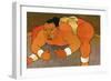 Sumo Wrestler-John Newcomb-Framed Giclee Print