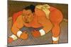 Sumo Wrestler-John Newcomb-Mounted Giclee Print