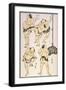 Sumo Wrestlers, 1817-Katsushika Hokusai-Framed Giclee Print