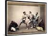Sumo Wrestlers, c.1870-80-Felice Beato-Stretched Canvas