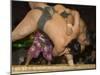 Sumo Wrestlers Competing, Grand Taikai Sumo Wrestling Tournament, Kokugikan Hall Stadium, Tokyo-Christian Kober-Mounted Photographic Print